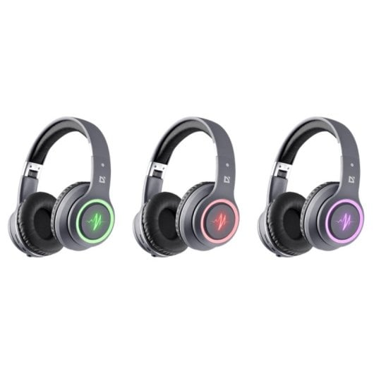 Auricolari Defender FREEMOTION B571 LED Wireless e Cablati Bluetooth per Chiamate Musica Sport Grigio