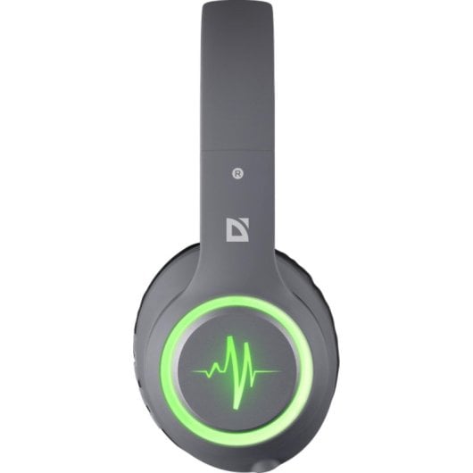 Auricolari Defender FREEMOTION B571 LED Wireless e Cablati Bluetooth per Chiamate Musica Sport Grigio