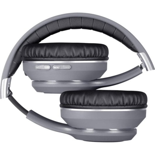 Auricolari Defender FREEMOTION B571 LED Wireless e Cablati Bluetooth per Chiamate Musica Sport Grigio