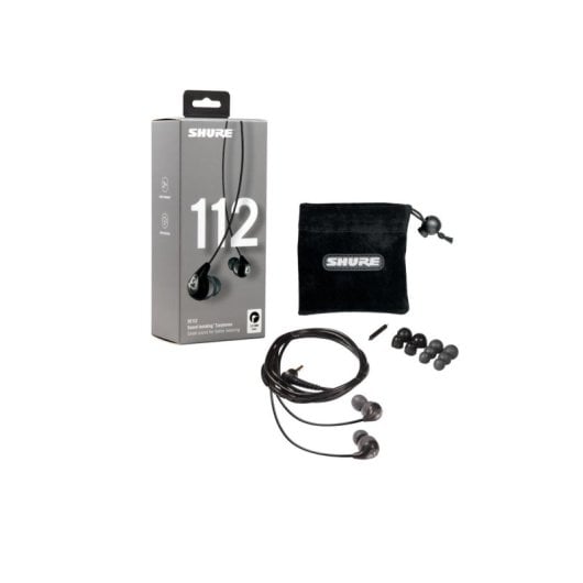 Shure SE112-GR Auriculares com Cabo Jack 3,5mm e Cancelamento de Ruído Pretos/Cinzentos