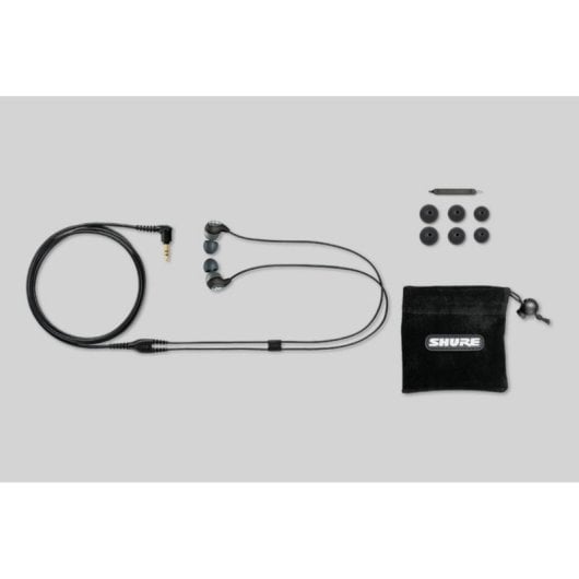 Shure SE112-GR Auriculares com Cabo Jack 3,5mm e Cancelamento de Ruído Pretos/Cinzentos