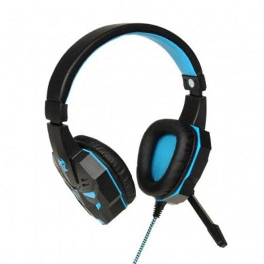 Auriculares Ibox X8 con cable Gaming Jack 3,5 mm y USB Retroiluminación Azul Negro