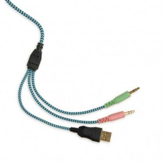 Auriculares Ibox X8 con cable Gaming Jack 3,5 mm y USB Retroiluminación Azul Negro