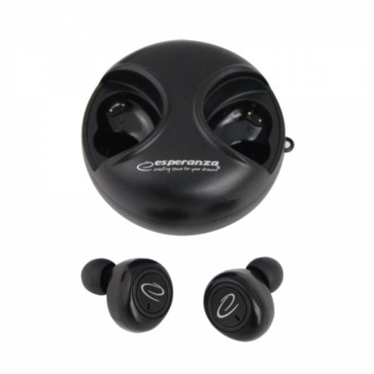 Auriculares Esperanza EH228K inalámbricos Bluetooth para llamadas y música, micrófono, negro
