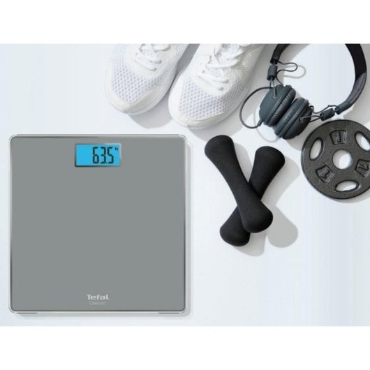 Báscula personal Tefal Classic PP1500 electrónica 160 kg vidrio templado plata