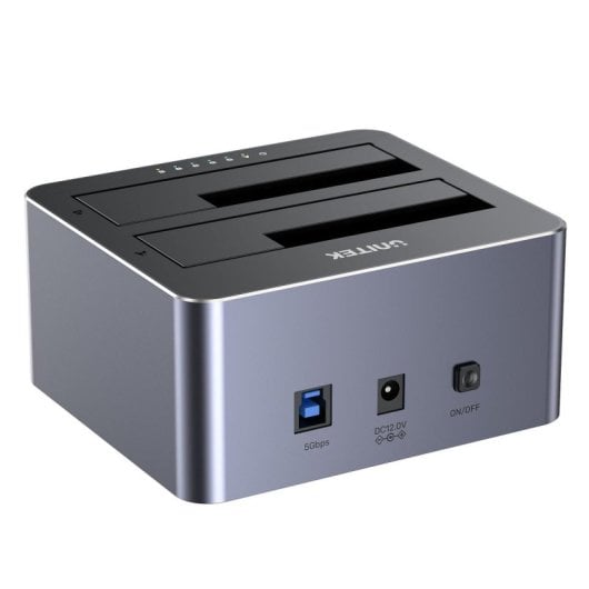 Caja externa UNITEK Y-3026GY01-EU Aluminio 2.5/3.5" Gris USB 3.2 Hot-Swap UASP