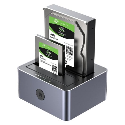 Caja externa UNITEK Y-3026GY01-EU Aluminio 2.5/3.5" Gris USB 3.2 Hot-Swap UASP