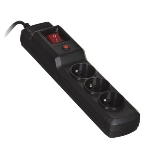 Steckdosenleiste Activejet COMBO 3GN 1,5m 3x Typ E Kunststoff Schwarz Schalter