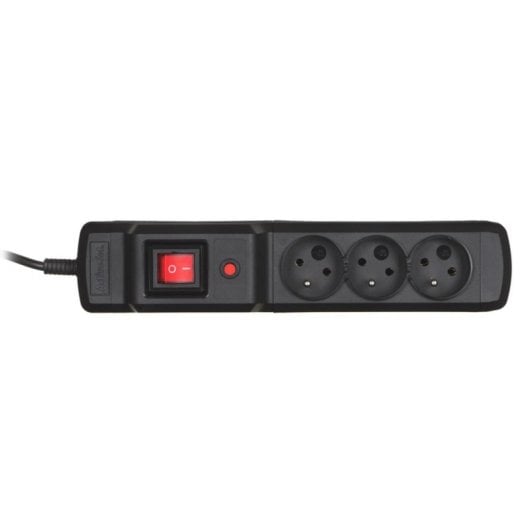 Steckdosenleiste Activejet COMBO 3GN 1,5m 3x Typ E Kunststoff Schwarz Schalter