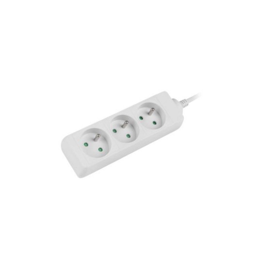 Extensão Lanberg PS0-03E-0150-W 1,5 m 3 tomadas Tipo E Branco 10A Interior