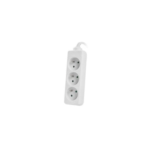 Extensão Lanberg PS0-03E-0150-W 1,5 m 3 tomadas Tipo E Branco 10A Interior