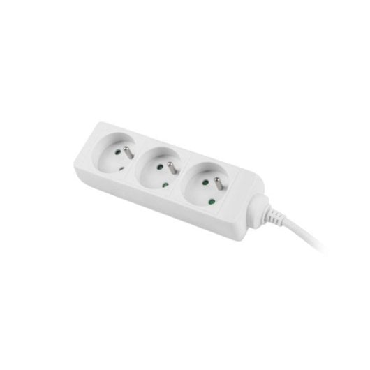 Extensão Lanberg PS0-03E-0150-W 1,5 m 3 tomadas Tipo E Branco 10A Interior