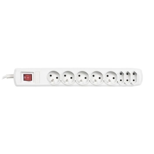 Extensão Activejet APN-8G/3M-GR 8 saídas 3 m Interruptor Segurança Interior Cinzento