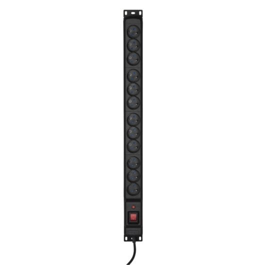 Multiprise Activejet COMBO 12 prises 1,5 m protection surtension noir