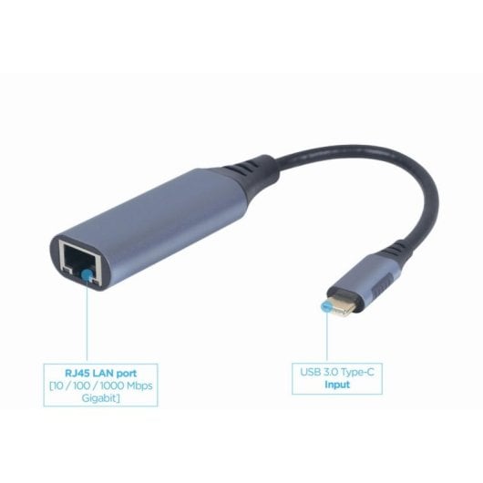 Adattatore di rete Gembird A-USB3C-LAN-01 USB-C Gigabit RJ-45 metallo Plug and Play