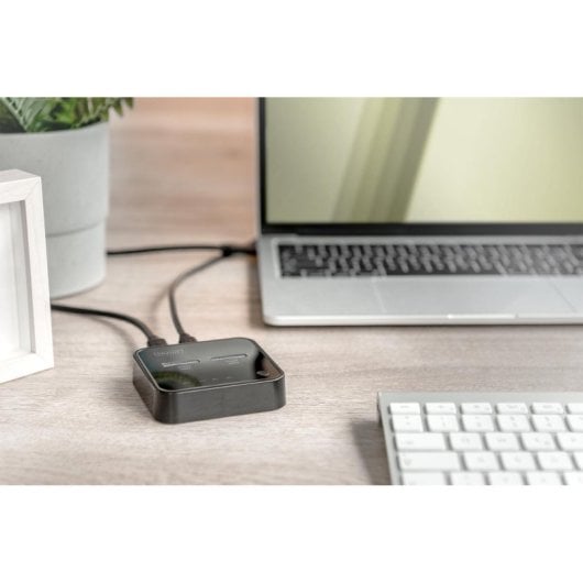 Estacao de acoplamento Digitus DS-50230 2x M.2 NVMe USB-C clonacao offline 10Gbps Preto