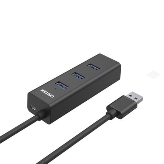 Hub UNITEK 4 puertos USB 3.2 Gen 1 modelo Y-3089V01 alimentacion 7,5 W ABS negro