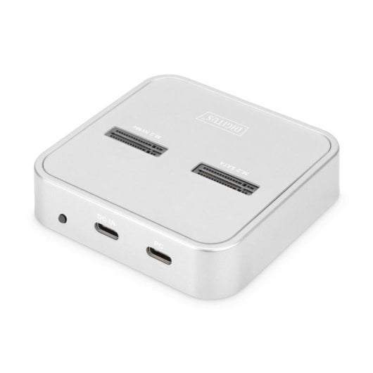 Estação de Acoplamento Digitus DA-71112 SD-Express USB-C M.2 NVMe SATA Prata