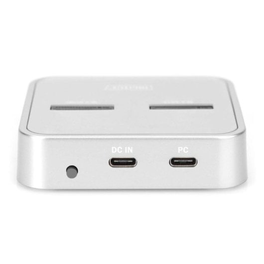 Estação de Acoplamento Digitus DA-71112 SD-Express USB-C M.2 NVMe SATA Prata