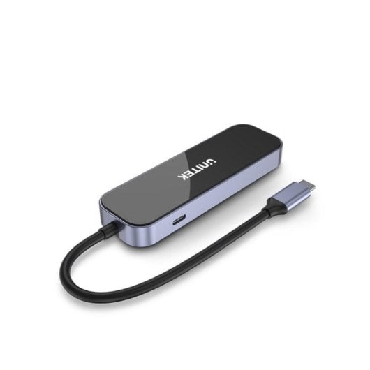 Hub UNITEK 5 puertos 1000 Mbit/s uHUB H6 USB-C PD 100 W HDMI 4K Ultra HD Ethernet