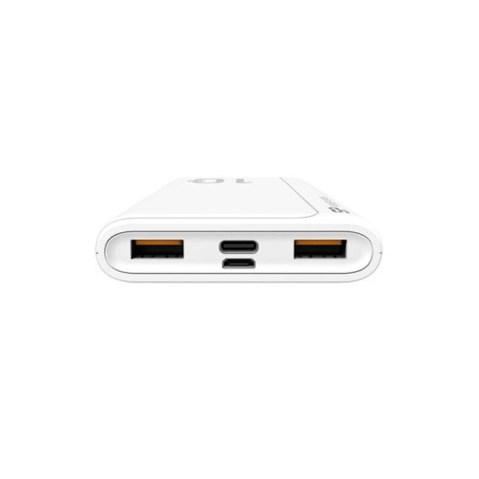 Power Bank Silicon Power QP15 10000 mAh Blanco Carga Rápida 3 Puertos USB-C
