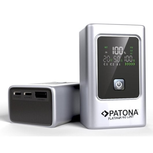 Batterie externe PATONA 4238 10000 mAh Power Delivery Quick Charge argent