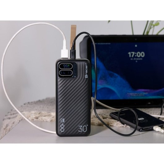 Power Bank Tracer Blaze 30000 mAh Quick Charge 3.0 65 W Negro