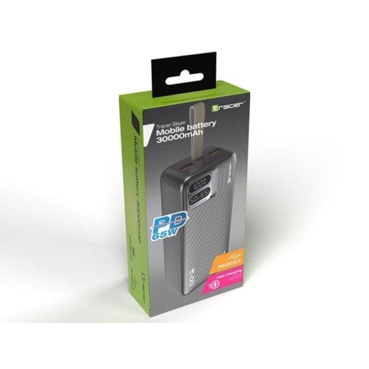 Station d’énergie Tracer Blaze 111Wh 2 ports USB-A 1 port USB-C Batterie Li-ion Écran numérique Quick Charge 3.0 65W