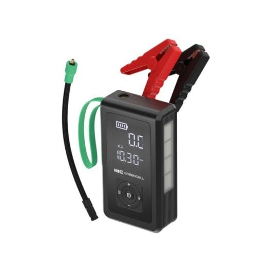 Energie-Station Green Cell CJSGC03 29,6Wh 2 USB-Anschluesse Li-ion Batterie OLED-Display Taschenlampe