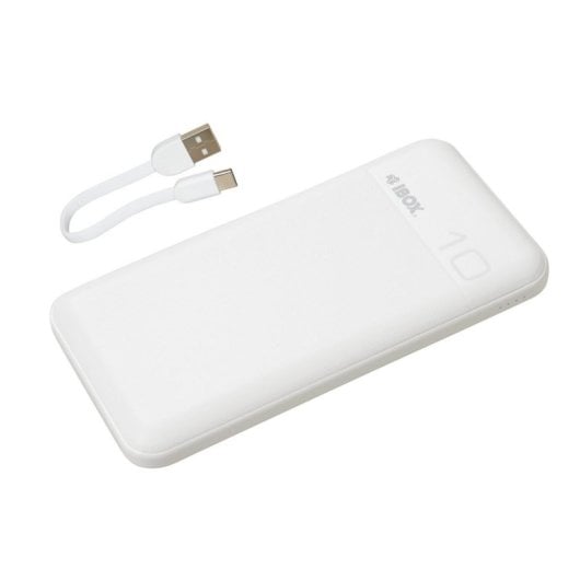 Powerbank iBox IPB10 10000 mAh Blanco PD 3.0 QC 3.0 20 W USB-C y USB-A