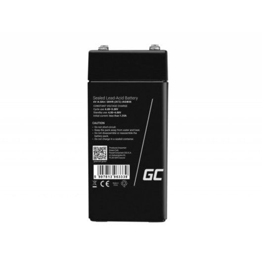 Batteria Green Cell AGM36 VRLA AGM 4V 4,5Ah Nero 1 pezzo