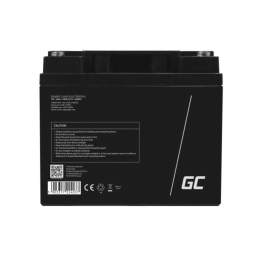 Batteria Green Cell AGM23 12V 44Ah Piombo AGM Nero Compatta Affidabile