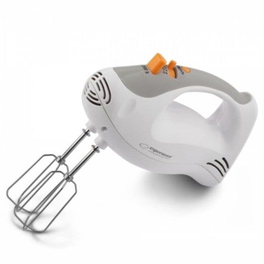 Batidora de mano Esperanza EKM009 Gris Blanco 250 W Mango ergonómico