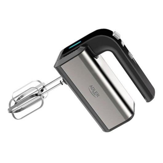 Batidora de mano Adler AD 4225 800W acero inoxidable 5 velocidades negro plata