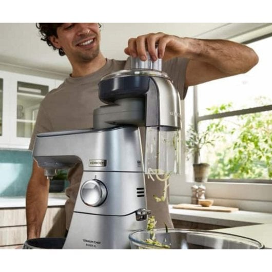 Kit-Aufsatz Kenwood AT 340 Grau Aluminium Kunststoff 7 Edelstahl-Schneidscheiben