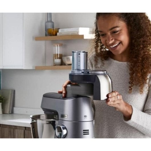 Kit-Aufsatz Kenwood AT 340 Grau Aluminium Kunststoff 7 Edelstahl-Schneidscheiben