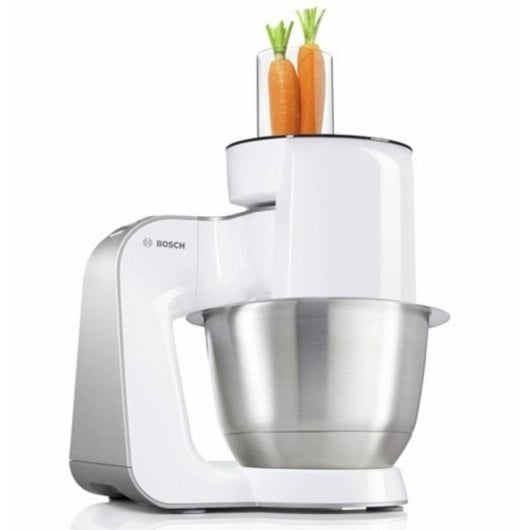 Bol Pour Robot Bosch MUZ5VL1 Acier Inoxydable Blanc Compatible MUM5