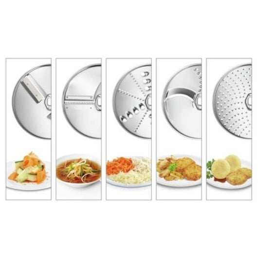 Bol Pour Robot Bosch MUZ5VL1 Acier Inoxydable Blanc Compatible MUM5