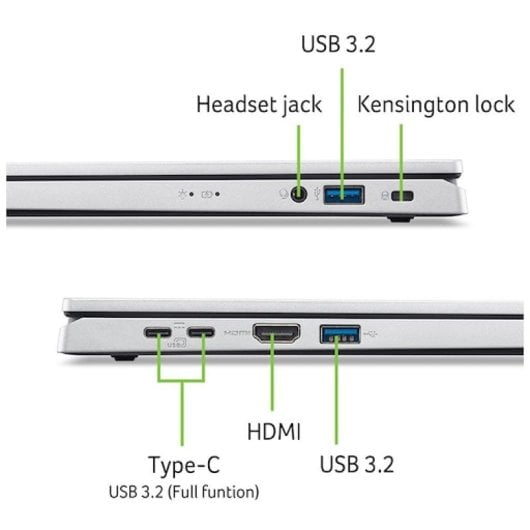 Acer Aspire Go 15 AG15-32P-33L3 15.6" Intel N355 8GB 512GB SSD FHD Teclado Francés