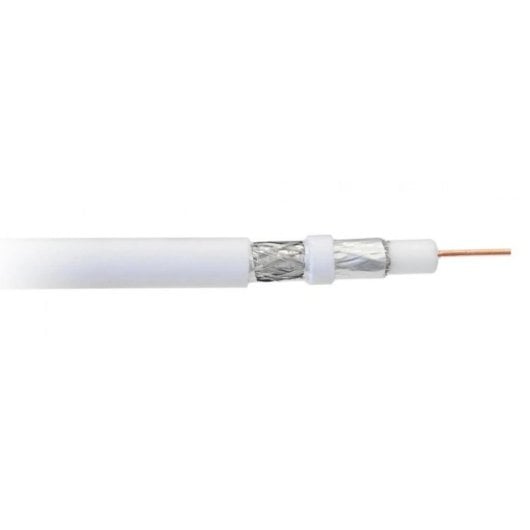Cavo coassiale Libox PCC80 100m RG-6/U rame FEP bianco 4.8mm