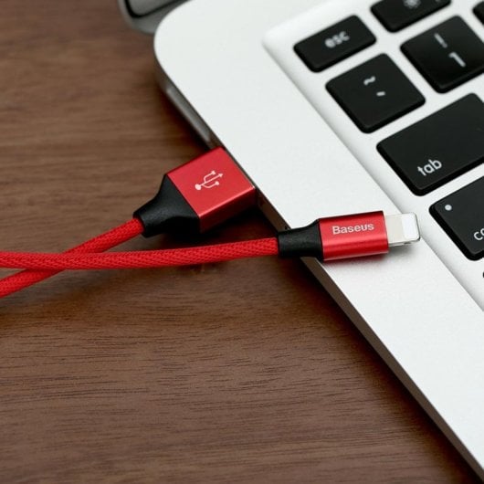 Cavo Baseus Yiven Lightning 1,8 m USB A Maschio Rosso TPE