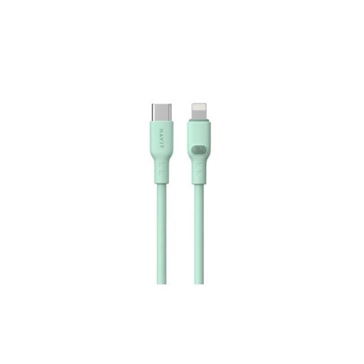 Cabo Havit 6939119066222 Lightning USB C 1 m Verde 27 W 2,4 A