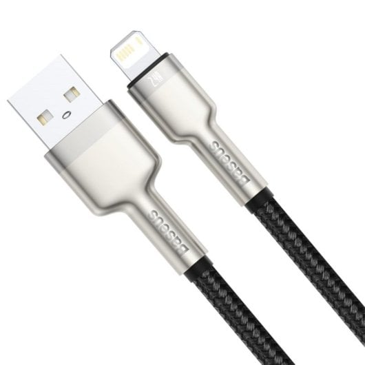 Cable Baseus Cafule 1 m Lightning USB A Macho Negro transferencia 480 Mbps