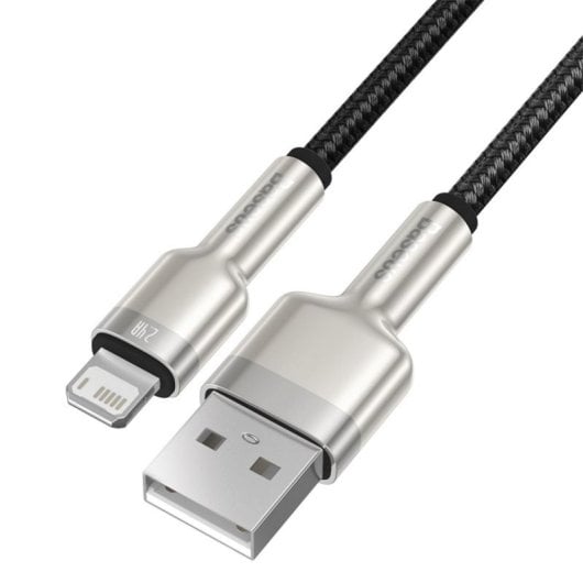 Cable Baseus Cafule 1 m Lightning USB A Macho Negro transferencia 480 Mbps