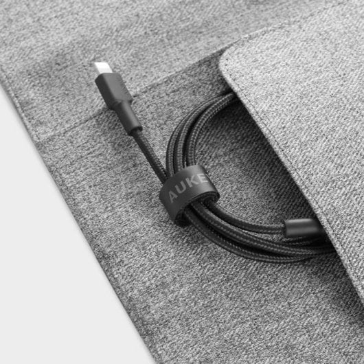 Cabo AUKEY CB-CL02 Lightning USB-C 1,2 m Preto Alta Velocidade 480 Mbps
