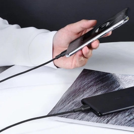 Cabo AUKEY CB-CL02 Lightning USB-C 1,2 m Preto Alta Velocidade 480 Mbps