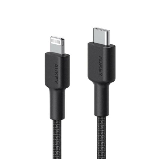 Cabo Aukey CB-CL03 Lightning USB-C 2 m Preto Certificado Apple MFi
