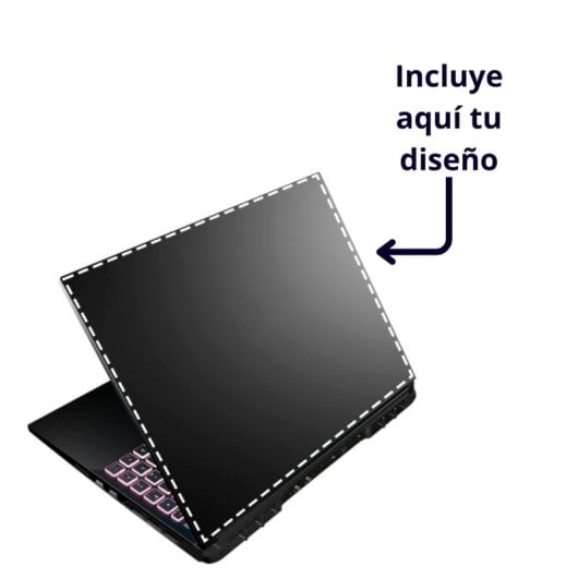 Personalización de portátil – Imagen, logo y texto
