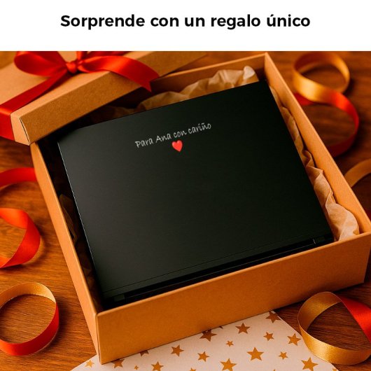 Personalización de portátil – Imagen, logo y texto