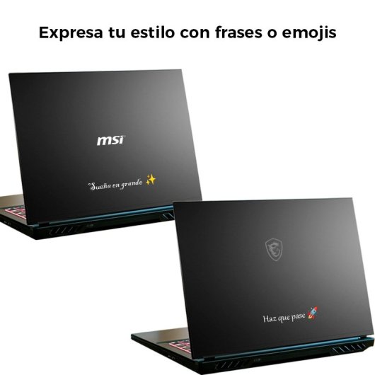 Personalización de portátil – Imagen, logo y texto